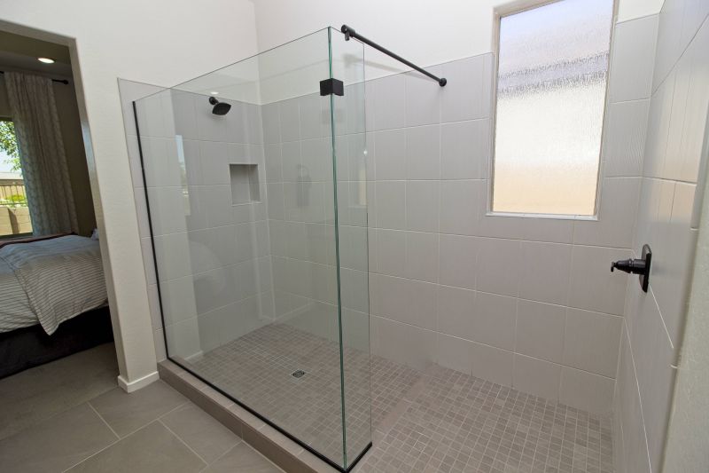 Open-Concept Walk-In Shower